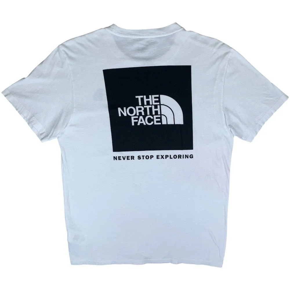 The North Face Shirt Mens Medium White Logo Graphic Tee Outdoor